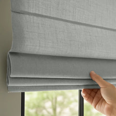 Custom Semi-Light Filtering Roman Curtains
