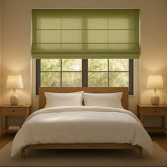 Custom Semi-Light Filtering Roman Curtains