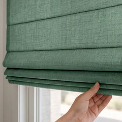 Custom Semi-Blackout Cordless Roman Blinds