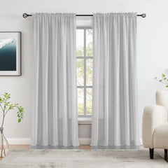 Custom Velvety Semi Sheer Curtains