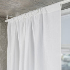 Custom Semi Sheer Linen Curtain Panel for Bedroom
