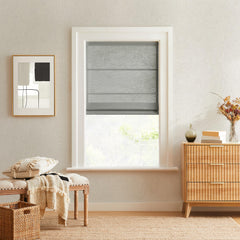 Custom Cordless Linen Roman Shades