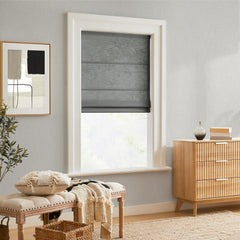 Custom Cordless Linen Roman Shades