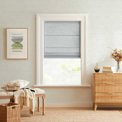 Custom Cordless Linen Roman Shades