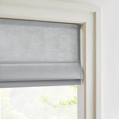 Custom Cordless Linen Roman Shades