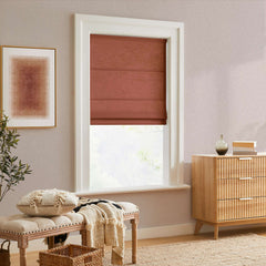 Custom Cordless Linen Roman Shades