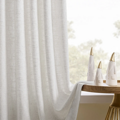 DRAPERYUSA Custom Linen-Blend Curtains – Elegant Luxurious Drapes Tailored for Every Room