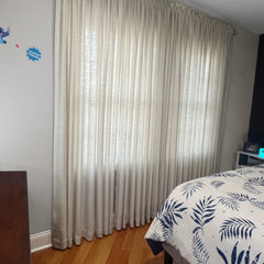 DRAPERYUSA Custom Linen-Blend Curtains – Elegant Luxurious Drapes Tailored for Every Room