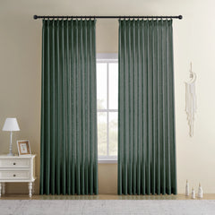 DRAPERYUSA Custom Linen-Blend Curtains – Elegant Luxurious Drapes Tailored for Every Room