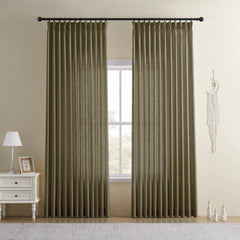 DRAPERYUSA Custom Linen-Blend Curtains – Elegant Luxurious Drapes Tailored for Every Room