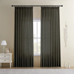 DRAPERYUSA Custom Linen-Blend Curtains – Elegant Luxurious Drapes Tailored for Every Room