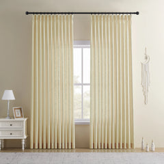 DRAPERYUSA Custom Linen-Blend Curtains – Elegant Luxurious Drapes Tailored for Every Room