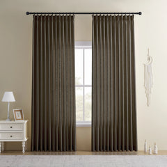 DRAPERYUSA Custom Linen-Blend Curtains – Elegant Luxurious Drapes Tailored for Every Room