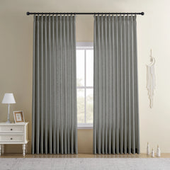 DRAPERYUSA Custom Linen-Blend Curtains – Elegant Luxurious Drapes Tailored for Every Room