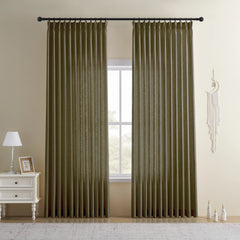 DRAPERYUSA Custom Linen-Blend Curtains – Elegant Luxurious Drapes Tailored for Every Room
