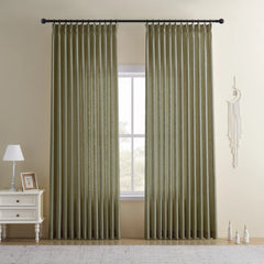 DRAPERYUSA Custom Linen-Blend Curtains – Elegant Luxurious Drapes Tailored for Every Room