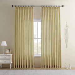 DRAPERYUSA Custom Linen-Blend Curtains – Elegant Luxurious Drapes Tailored for Every Room