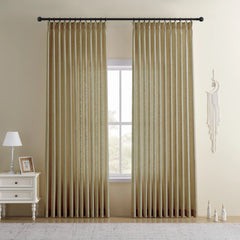 DRAPERYUSA Custom Linen-Blend Curtains – Elegant Luxurious Drapes Tailored for Every Room