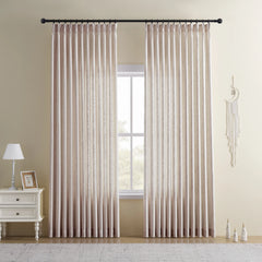DRAPERYUSA Custom Linen-Blend Curtains – Elegant Luxurious Drapes Tailored for Every Room