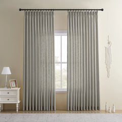 DRAPERYUSA Custom Linen-Blend Curtains – Elegant Luxurious Drapes Tailored for Every Room