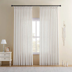 DRAPERYUSA Custom Linen-Blend Curtains – Elegant Luxurious Drapes Tailored for Every Room