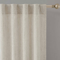 Custom Heavy 100% Blackout Linen Curtains