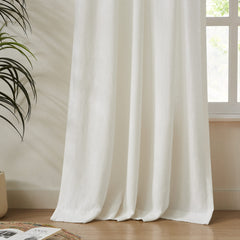 Custom Heavy 100% Blackout Linen Curtains