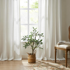 Custom Heavy 100% Blackout Linen Curtains