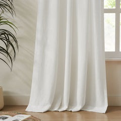 Custom Heavy 100% Blackout Linen Curtains