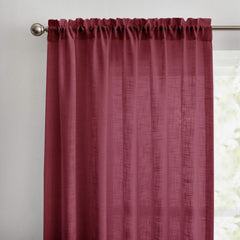 Custom Flora Linen Semi Sheer Curtains