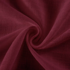 Custom Flora Linen Semi Sheer Curtains