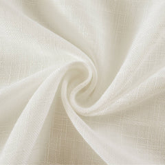 Custom Flora Linen Semi Sheer Curtains