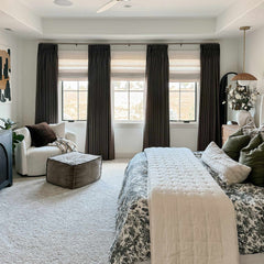 Linen Look 100% Blackout Curtains