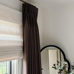 Linen Look 100% Blackout Curtains