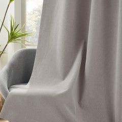 Linen Look 100% Blackout Curtains