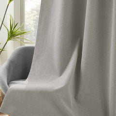 Linen Look 100% Blackout Curtains