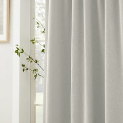 Linen Look 100% Blackout Curtains