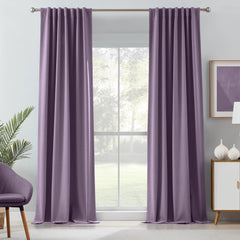 Linen Look 100% Blackout Curtains