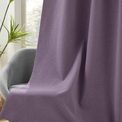Linen Look 100% Blackout Curtains