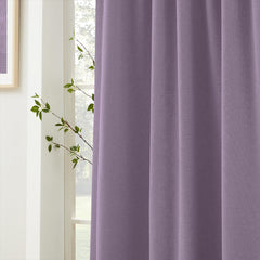 Linen Look 100% Blackout Curtains