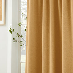 Linen Look 100% Blackout Curtains