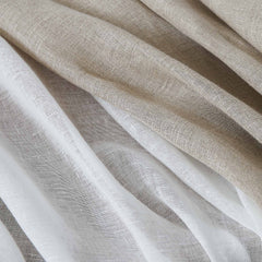 Custom Belgian Linen Semi Sheer Curtains