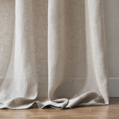 Custom Belgian Linen Semi Sheer Curtains