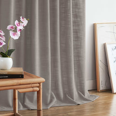 Custom Linen Blend Blockout Curtains