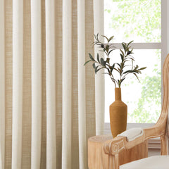 Custom Linen Blend Blockout Curtains