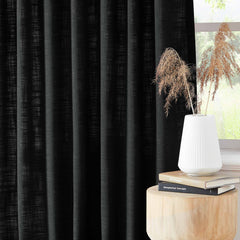 Custom Linen Blend Blockout Curtains