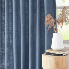 Custom Linen Blend Blockout Curtains