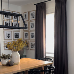 Custom Linen Blend Blockout Curtains