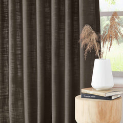 Custom Linen Blend Blockout Curtains