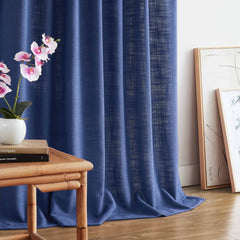 Custom Linen Blend Blockout Curtains